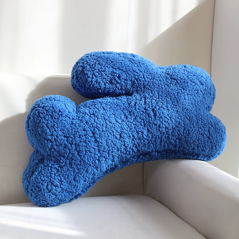 Blue Bunny Rabbit Shaped Cushion Pillow