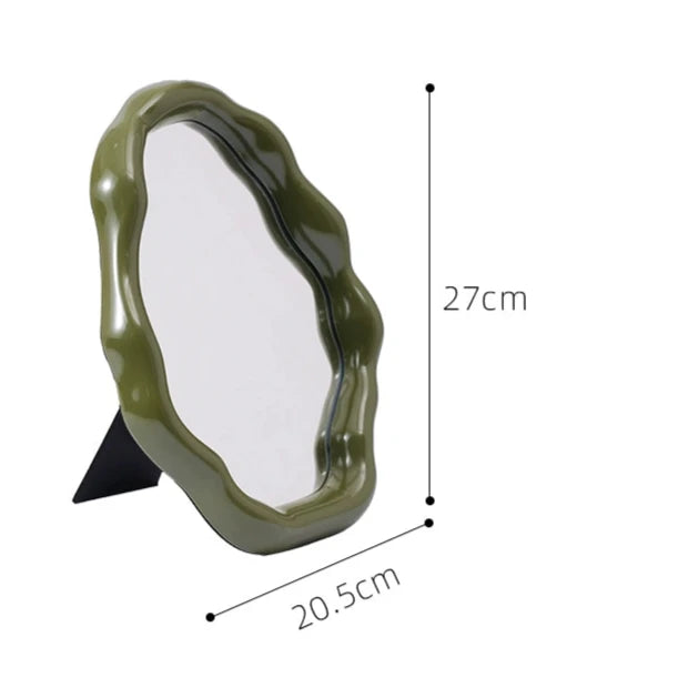 Green Wavy Mirror