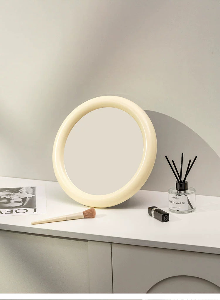 Minimal Round Desk Mirror