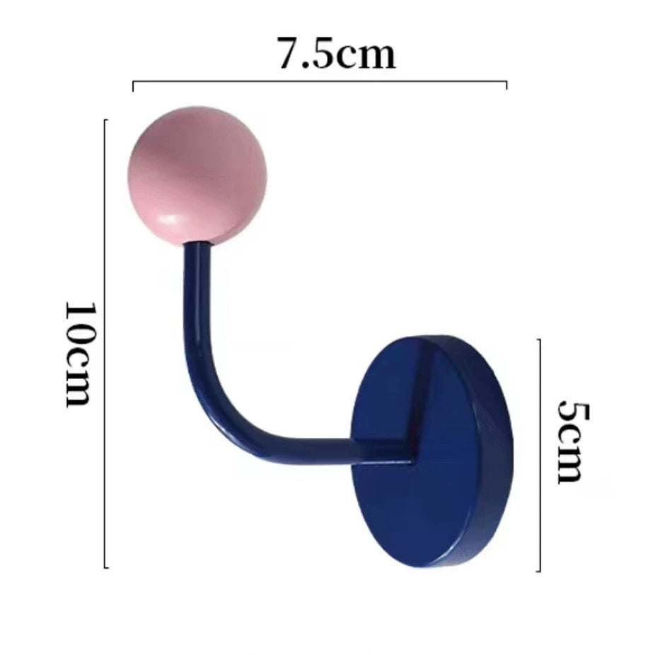 Pink Blue Retro Magnetic Hook Hanger