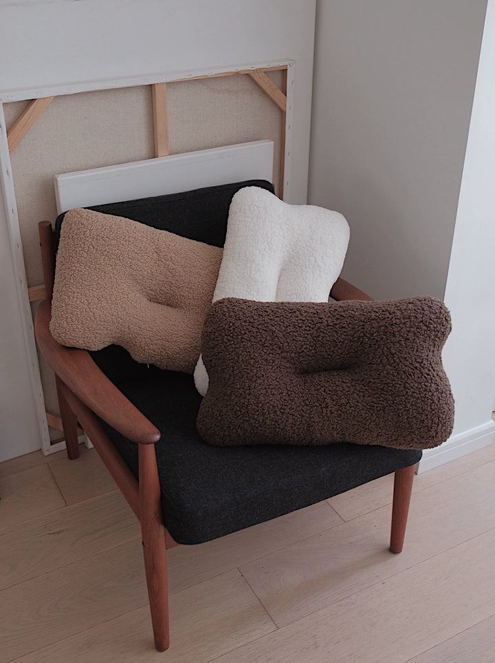 Brown Boucle Pillow