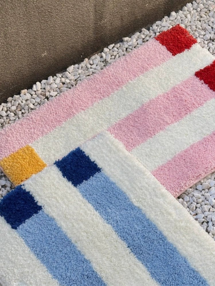Striped Designer Bath Mats
