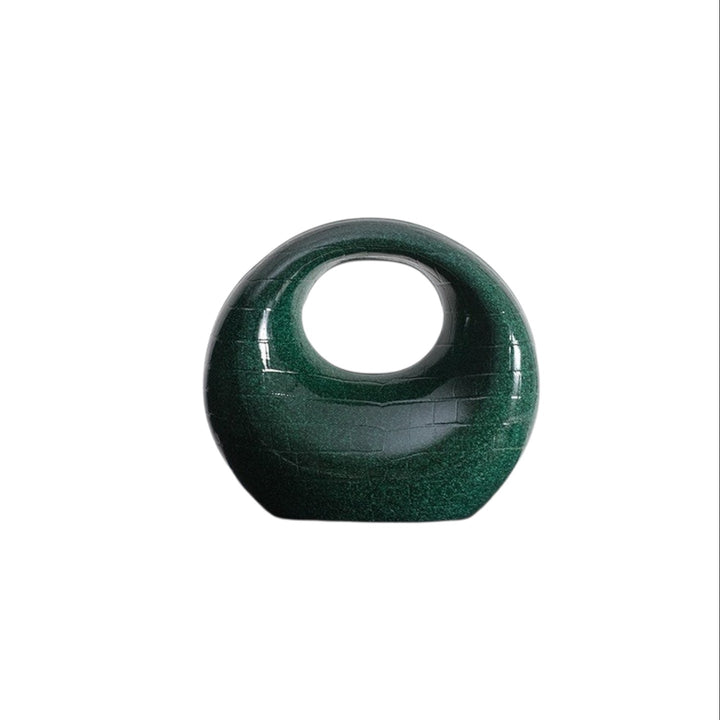 Green Contemporary designer tissue box holder