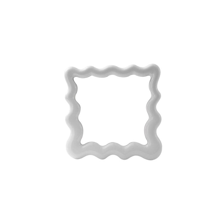 Cosik Home wavy mirror tray with undulating bubble frame, perfect for vanity or desk display.