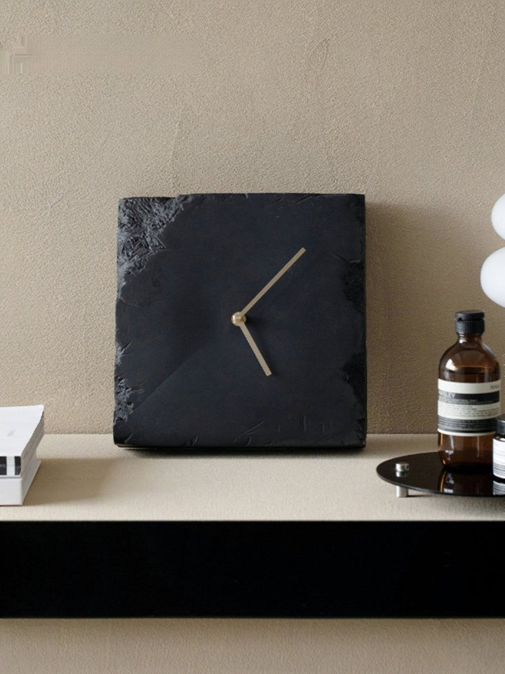 Wabi Sabi Textured Table Clock