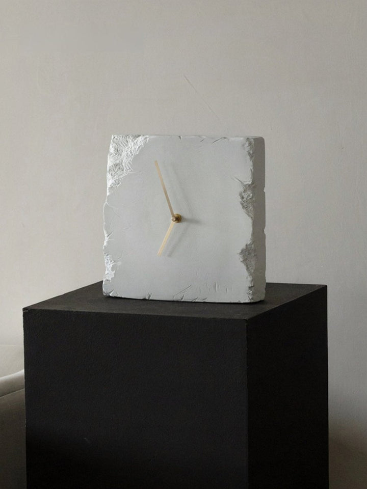 Wabi Sabi Textured Table Clock