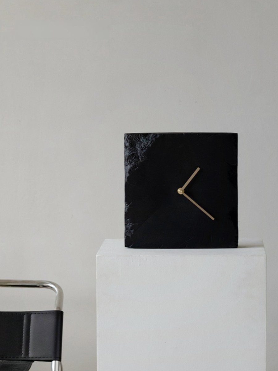 Wabi Sabi Textured Table Clock