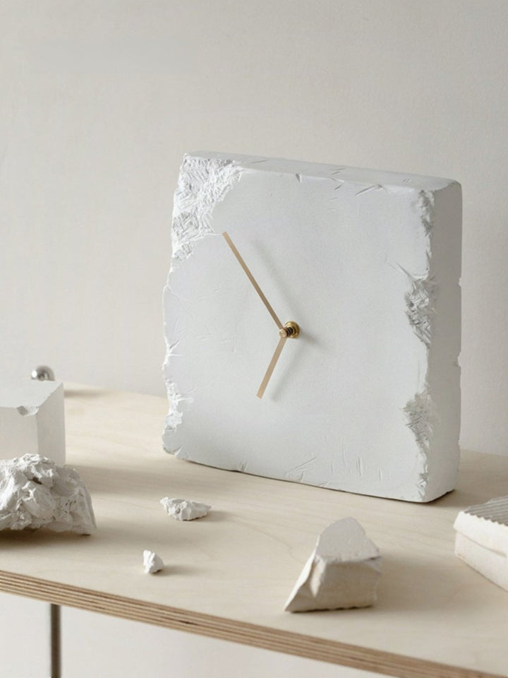 Wabi Sabi Textured Table Clock