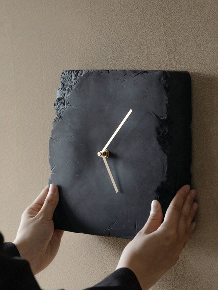 Wabi Sabi Textured Table Clock