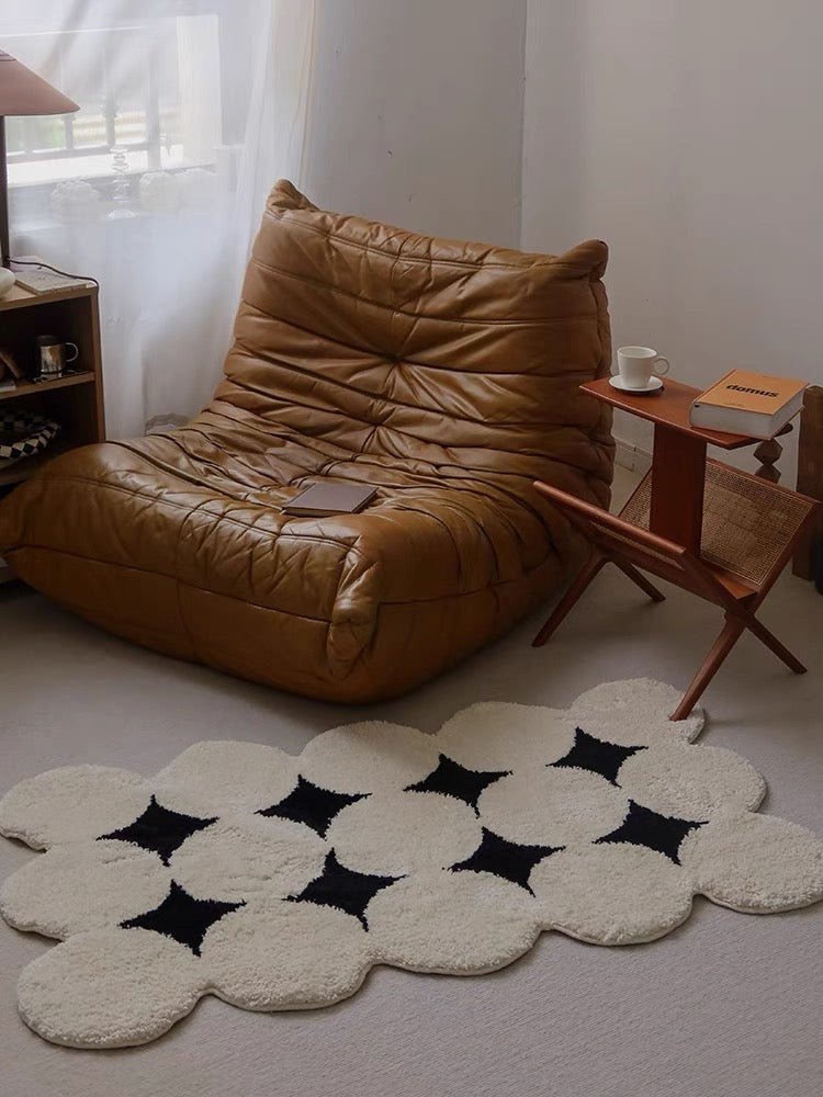 minimalist area rug