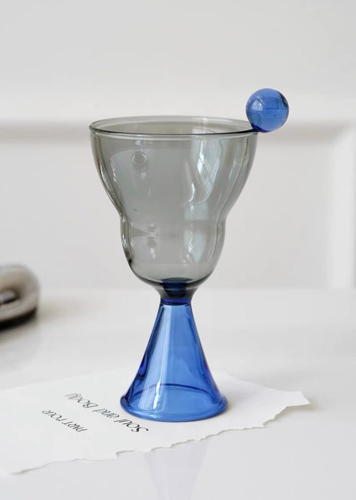 Blue Goblet Glass