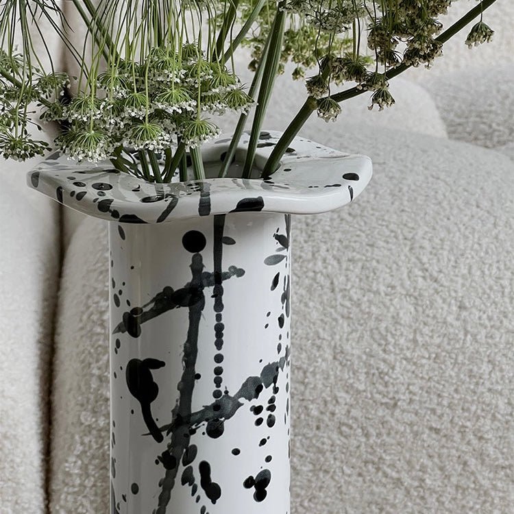 Modern Flower Ink Vase