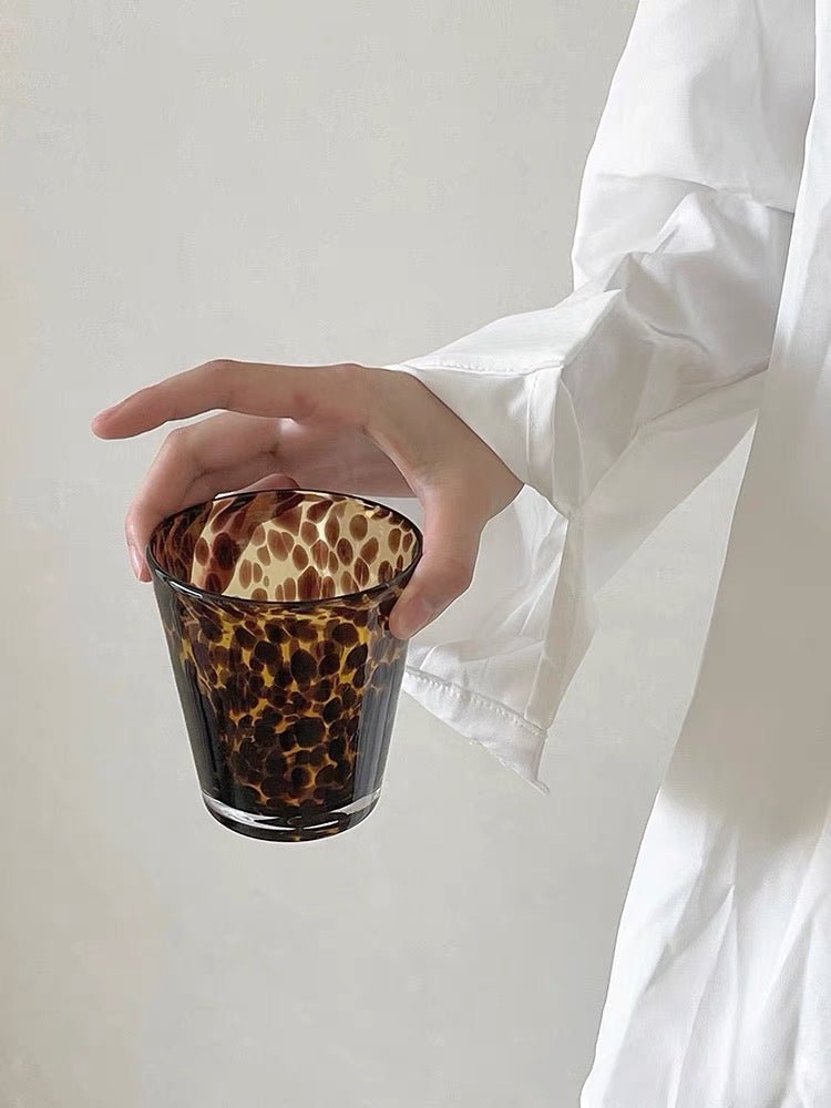 Leopard Print Vintage Glass