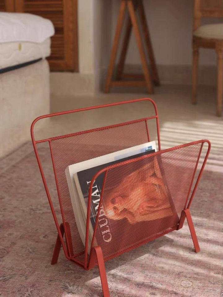 Red Magazine Book Rack