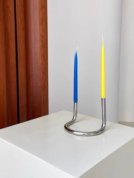 Silver Taper Candle Holder