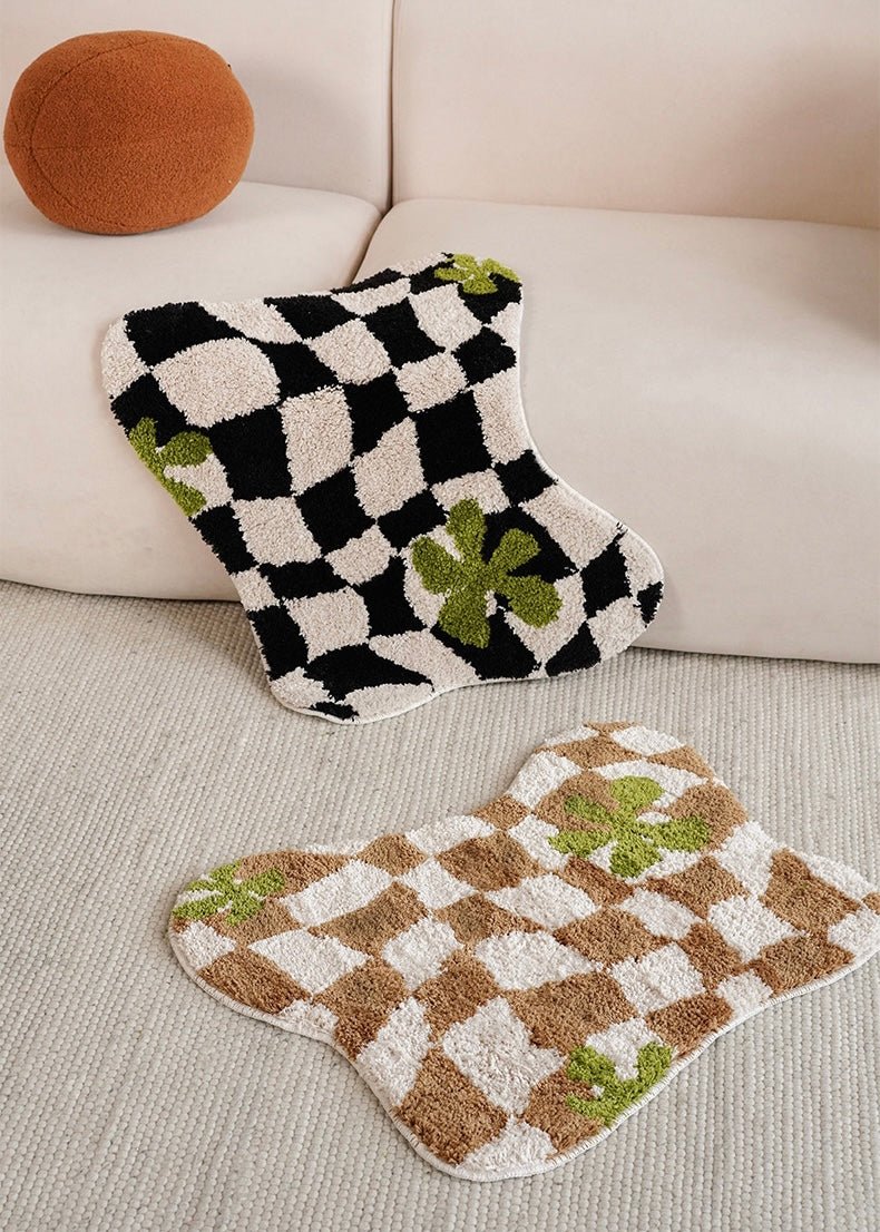 Wavy Checkered Rug