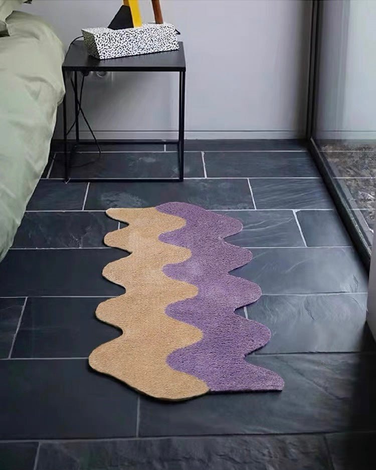 wavy runner rug